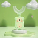 Escova De Dentes Infantil De Silicone Formato Em U 360º Graus Massageadora