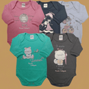 Kit com 5 Bodys Bebês