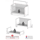 Berço Multifuncional 3 em 1