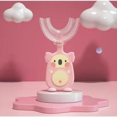 Escova De Dentes Infantil De Silicone Formato Em U 360º Graus Massageadora