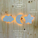 Kit de Luminárias Sol, Lua e Estrela