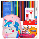 Kit Mochila com Material Escolar Infantil Completo