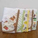 kit com 5 Fraldinhas De boca 100% Algodão Com Porta Chupeta