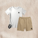 Kit Camiseta Masculina e Short Moletinho + Rélogio Smart