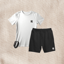 Kit Camiseta Masculina e Short Moletinho + Rélogio Smart