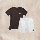Kit Camiseta Masculina e Short Moletinho + Rélogio Smart