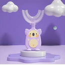 Escova De Dentes Infantil De Silicone Formato Em U 360º Graus Massageadora