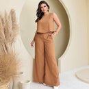 Blusa Regata e Calça Pantalona